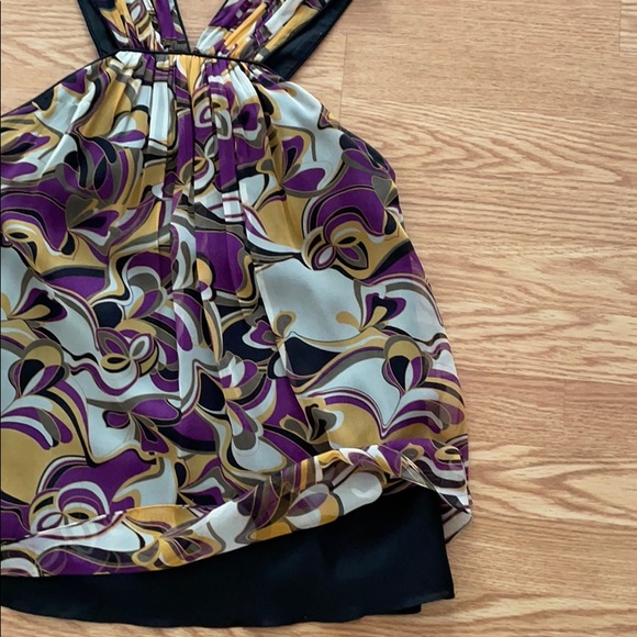 🔥Retro Pucci-Esque 100% silk top, Nancy Rose 8 - Picture 4 of 7